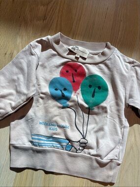 Pink Balloon Graphic Sweatshirt